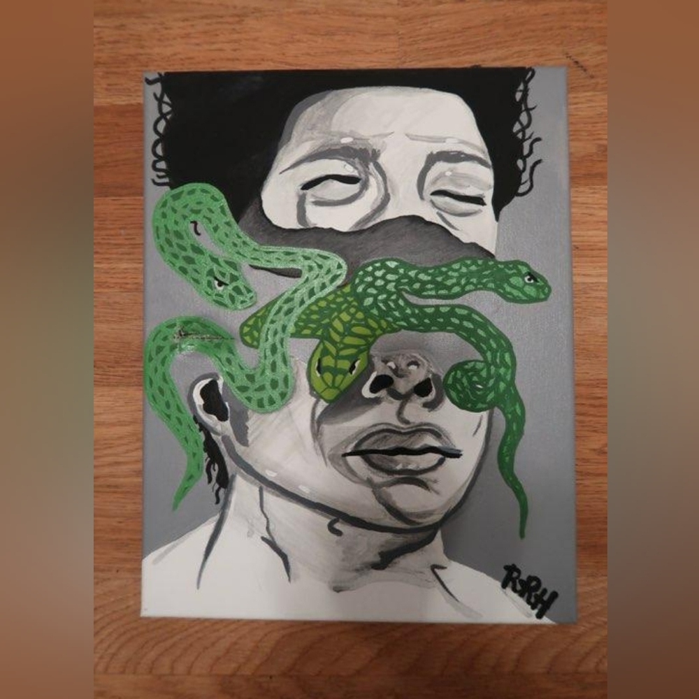 Original Acrylic painting on canvas 8x10